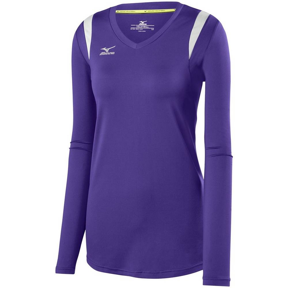 Mizuno Balboa 5.0 Long Sleeve Női Mezek Lila/Titán ZOU031927